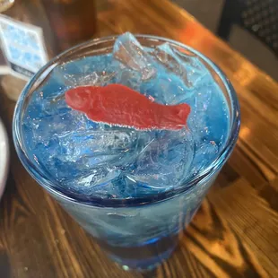 Swedish fish garnished drink!