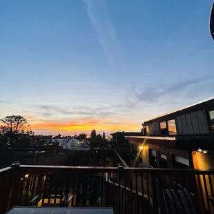 a view of the sunset