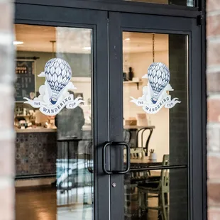 the front door of the restaurant