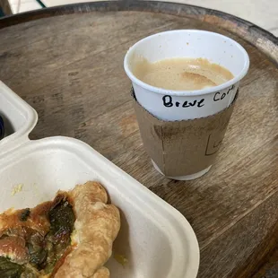 Yummy quiche today with Breve Cordono.