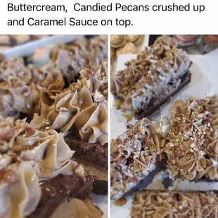 a variety of desserts