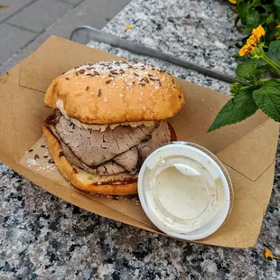 Beef on Weck. They tried! But I love the Buffalo version