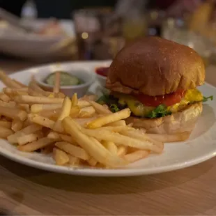 Burger and Fries