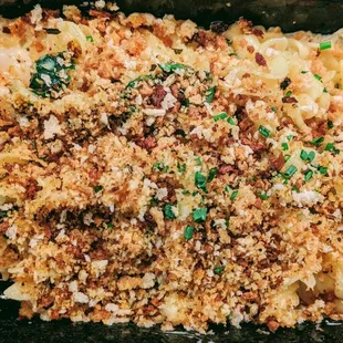 Fusilli - Shrimp/Garlic Cream Sauce/Sautéed Spinach/Fresh Garlic/Herbed Breadcrumbs