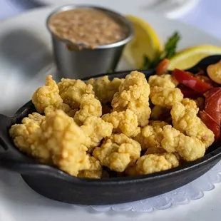 Gator Bites. Tasty but I prefer the texture of calamari.