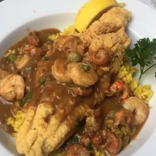 NEW ORLEANS SMOTHERED CATFISH*