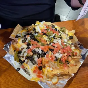 Beef nachos