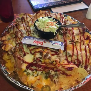 Half pig nachos