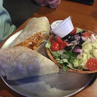 Buffalo chicken wrap