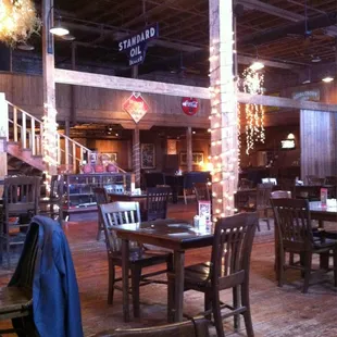 Inside dinning in a warehouse