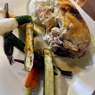 Herb Roasted Half-Chicken Florentine