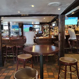a man sitting at the bar