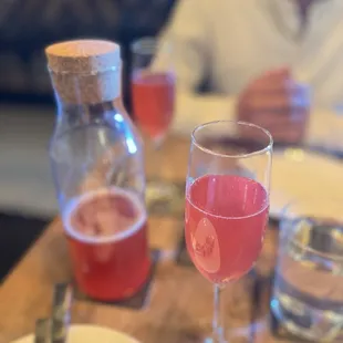 Raspberry mimosas