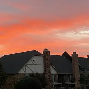 Sunset at the Warwick.