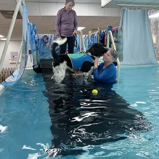 First time in the pool!