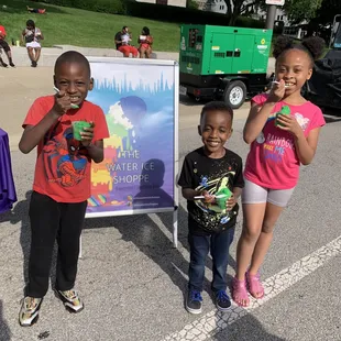 The Kids approved our yummy waterice
