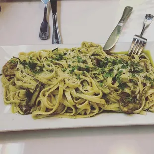 Seafood Pasta w/Pesto sauce