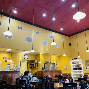 the interior of the restaurant