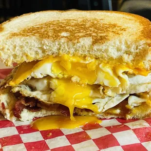 a breakfast sandwich