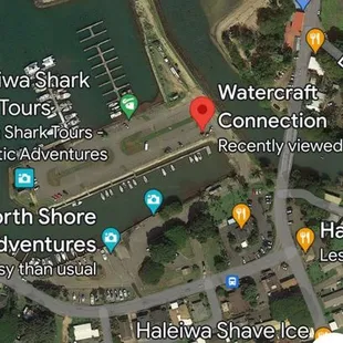 This photo was helpful to find them in the harbor.