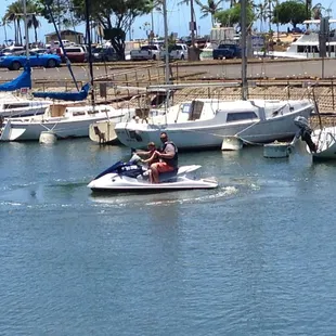 Heading out of the harbor.
