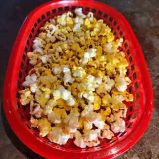 Complementary movie theater popcorn