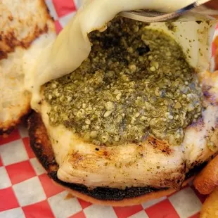Look at how much pesto you get.