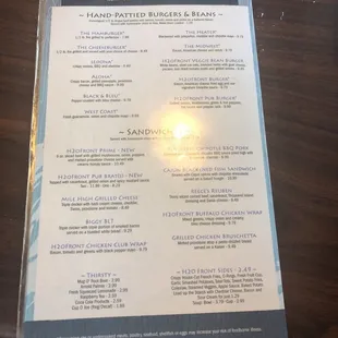 Rear of menu--that&apos;s it!