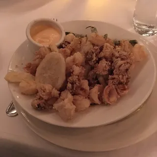 Buttermilk Fried Calamari and Rock Shrimp