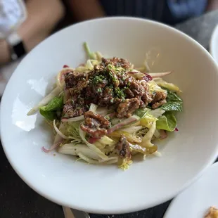 Pear and fennel salad