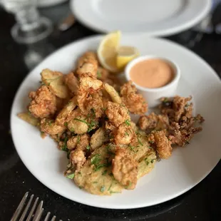 Calamari and shrimp fritti