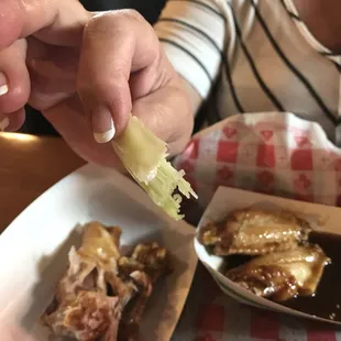 Inedible celery it was the parts you would cut off and toss