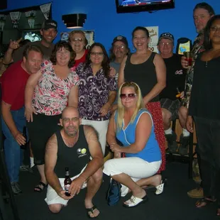 a group of people posing for a picture