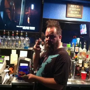 Morgan holding it down.