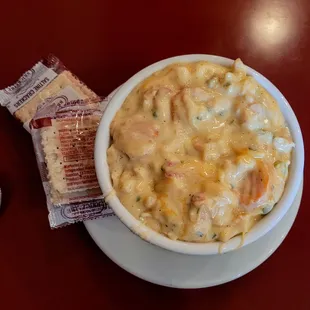 Crave Cheddar Chicken Noodle Soup.