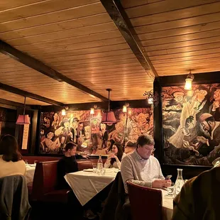 people sitting at tables