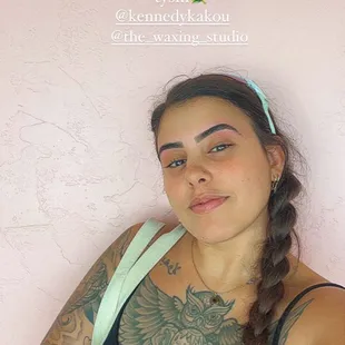 Brows done by Kennedy @ the waxing studio