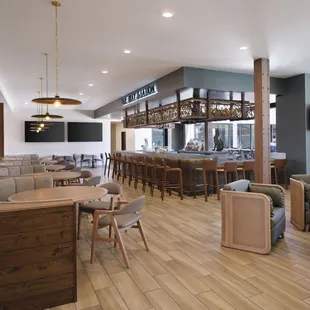 Seamless indoor-to-outdoor bar