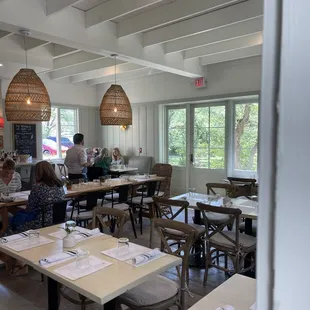people sitting at tables