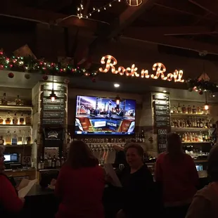 Lots of bottles and about 10 on tap - also lots of tvs!