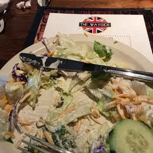 Side salad with a German roach.
