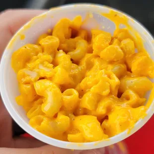 Mac and cheese for my fish fry. Flavorless.