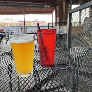 Some patio seats