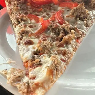 Sausage and red pepper