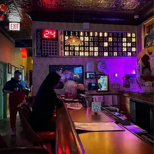 a man sitting at the bar