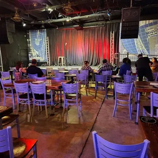 Just opened.  Get here early for a good seat.