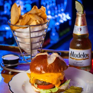The Well Burger with Fries