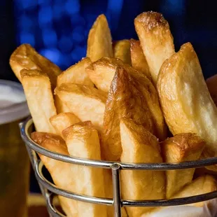 a basket full of french fries