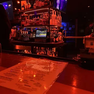 At the bar