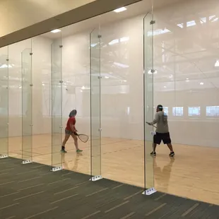1 of 4 racquetball courts